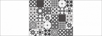 Déco Carreaux N&B Fond de Hotte